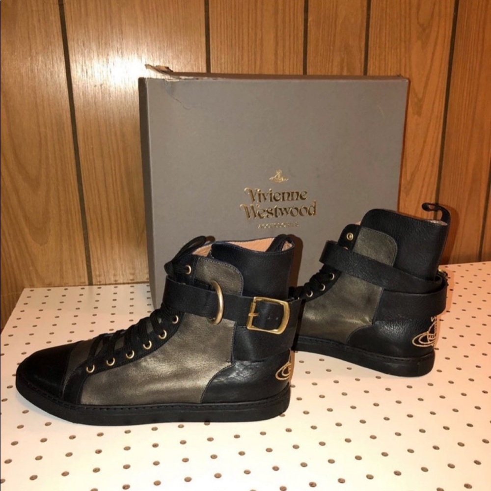Vivienne Westwood baroque orb logo sneakers shoes